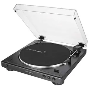 Audio-Technica - AT-LP60XBT-BK Fully Automatic Bluetooth Belt-Drive Stereo Turntable, Black