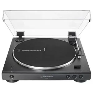 Audio-Technica - AT-LP60XBT-BK Fully Automatic Bluetooth Belt-Drive Stereo Turntable, Black