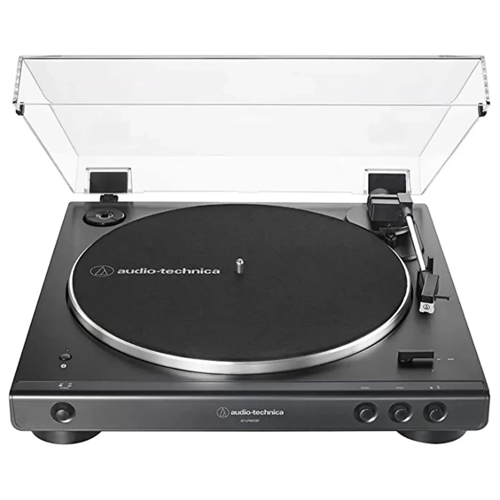 Audio-Technica - AT-LP60XBT-BK Fully Automatic Bluetooth Belt-Drive Stereo Turntable, Black Audio-Technica - AT-LP60XBT-BK Fully Automatic Bluetooth Belt-Drive Stereo Turntable, Black