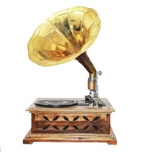 Turntable vintage gramophone style – 3 speed, Bluetooth, USB, SD