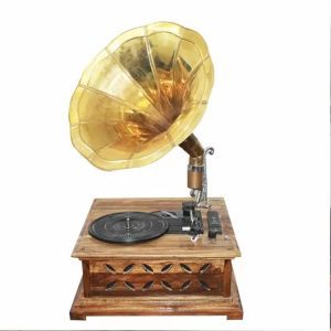 Turntable vintage gramophone style – 3 speed, Bluetooth, USB, SD