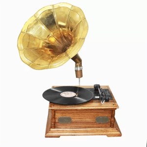 Turntable vintage gramophone style – 3 speed, Bluetooth, USB, SD