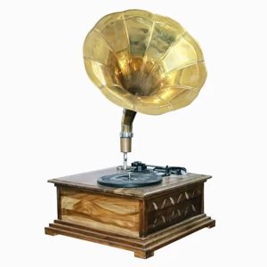 Turntable vintage gramophone style – 3 speed, Bluetooth, USB, SD