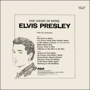 Elvis Presley With The Jordanaires - His Hand In Mine - ANL1 1319 - (90-95%) - CR - English Song LP Vinyl Record