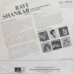 Ravi Shankar – S/MOAE 201 - OD- Indian Classical Instrumental LP Vinyl-1