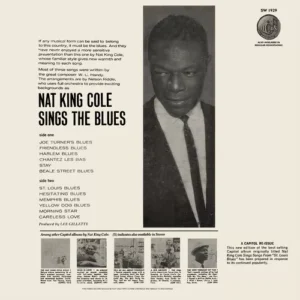 Nat 'King' Cole - Sings The Blues - SW 1929 - (90-95%) - CR - English LP Vinyl
