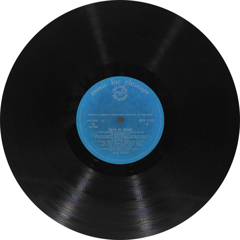 Dean Martin – Dean Of Music - MFP 1133 - English LP Vinyl Record