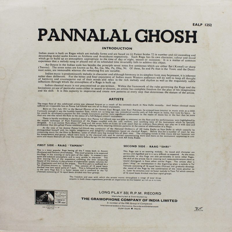 Pannalal Ghosh - EALP 1252