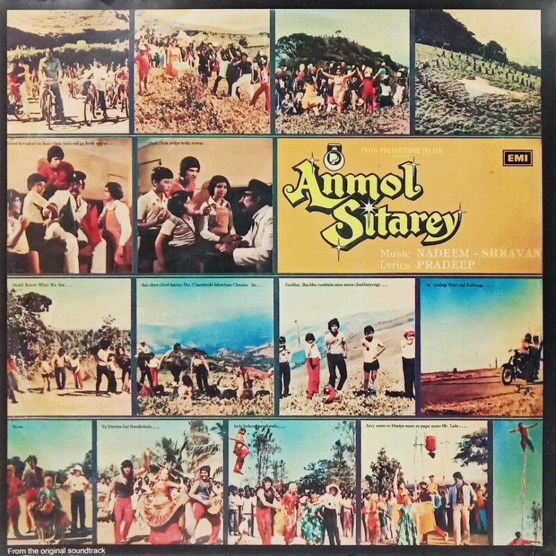 Anmol Sitarey - ECLP 5792 - (90-95%) - Cover Colour Photostate - Bollywood LP Vinyl