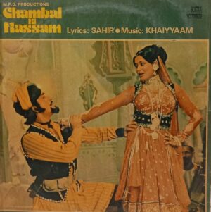 Chambal Ki Kassam - ECSD 5591 - (80-85%) - Cover Book Fold - Bollywood LP Vinyl