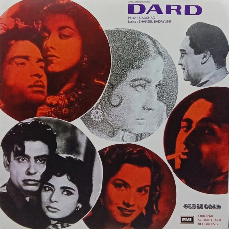 Dard - ECLP 5519 - (85-90%) - Cover Reprinted - Bollywood LP Vinyl