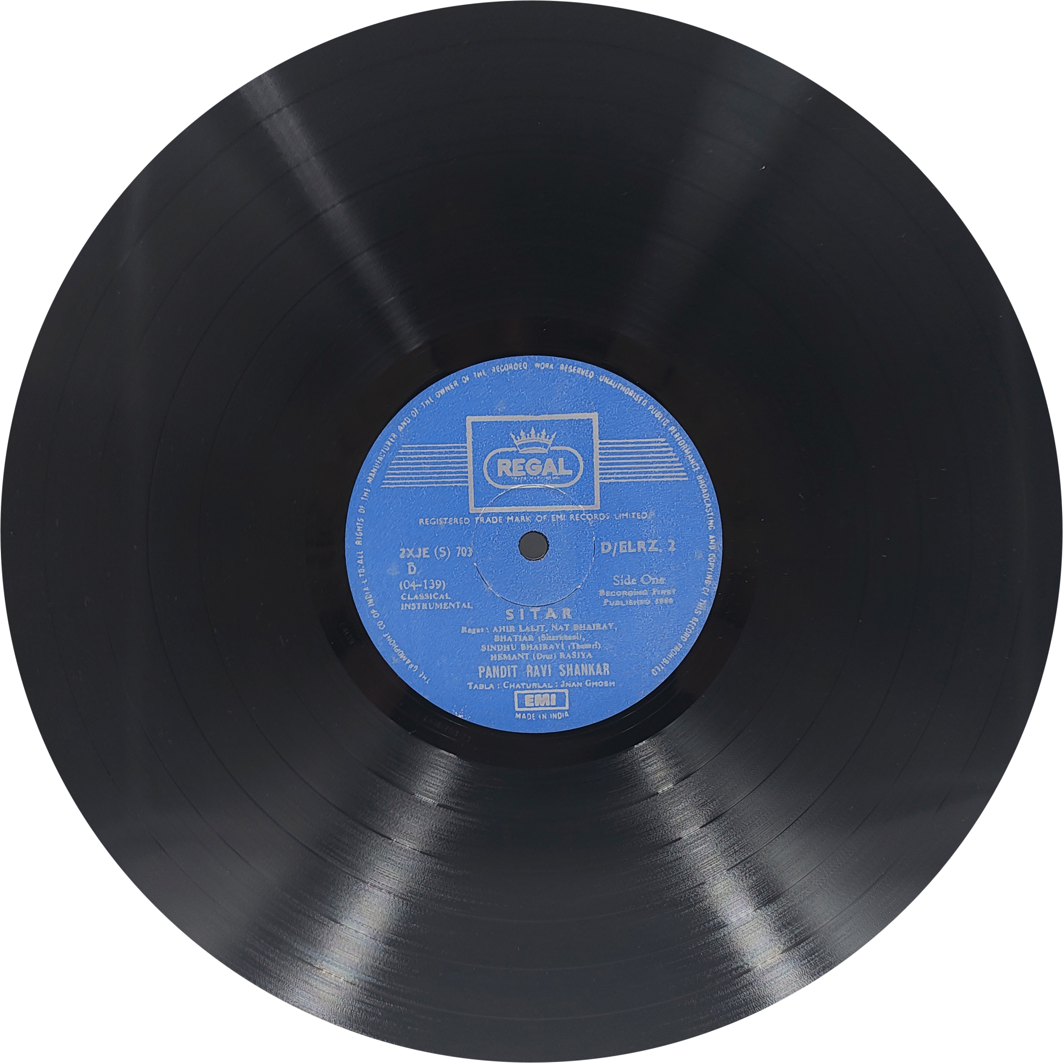 Ravi Shankar - D/ELRZ 2 -Indian Classical Instrumental LP Vinyl Record Ravi Shankar - D/ELRZ 2 -Indian Classical Instrumental LP Vinyl Record