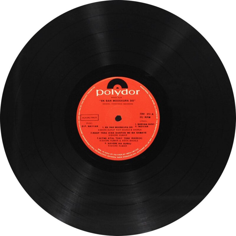 Ek Bar Mooskura Do - 2392 013 - (85-90%) - Bollywood LP Vinyl