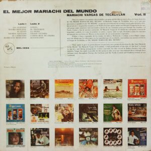 El Mejor Mariachi Del Mundo Voll. II - MKL 1224 - (60-65%) - English Instrumental LP Vinyl