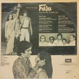 Fakira - EALP 4081 - (85-90%) - Bollywood LP Vinyl