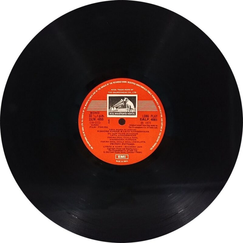 Fakira - EALP 4081 - (85-90%) - Bollywood LP Vinyl
