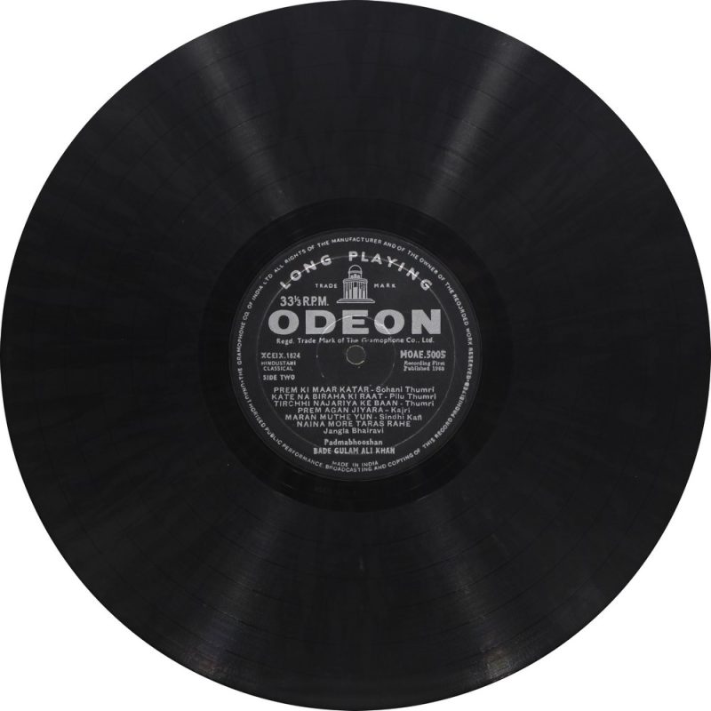 Ghulam Ali Khan - MOAE 5005 - Odeon CR Indian Classical Vocal LP Vinyl-3