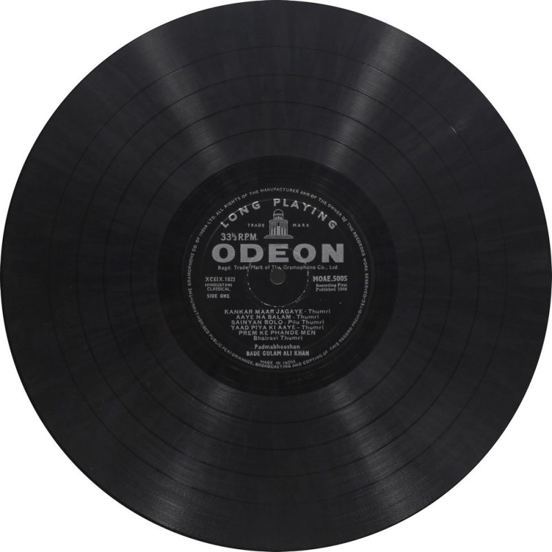 Ghulam Ali Khan - MOAE 5005 - Odeon CR Indian Classical Vocal LP Vinyl-2