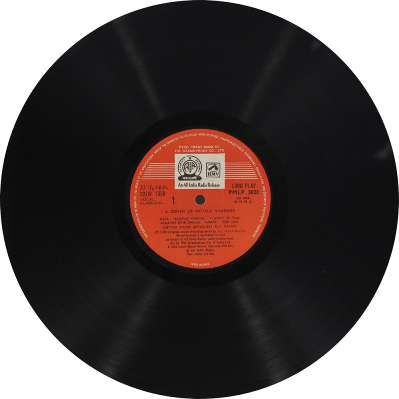 Bade Ghulam Ali - PMLP 3020 - (90-95%) Indian Classical Vocal LP Vinyl-3
