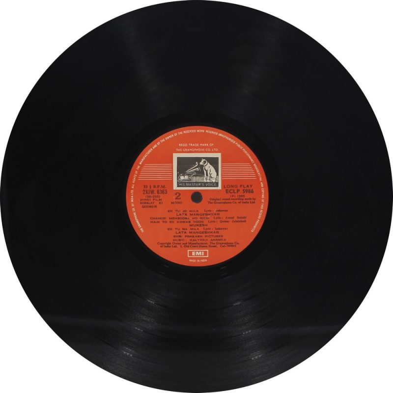 Himalay Ki Godmein - ECLP 5986 - Bollywood LP Vinyl Record-3