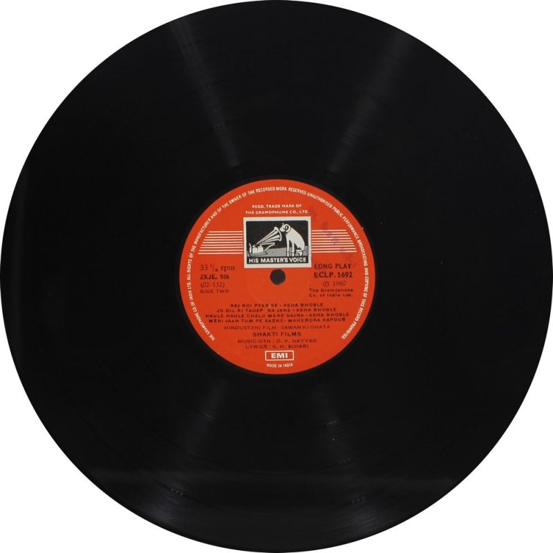 Sawan Ki Ghata - ECLP 5692 - (90-95%) - Bollywood LP Vinyl Record-2