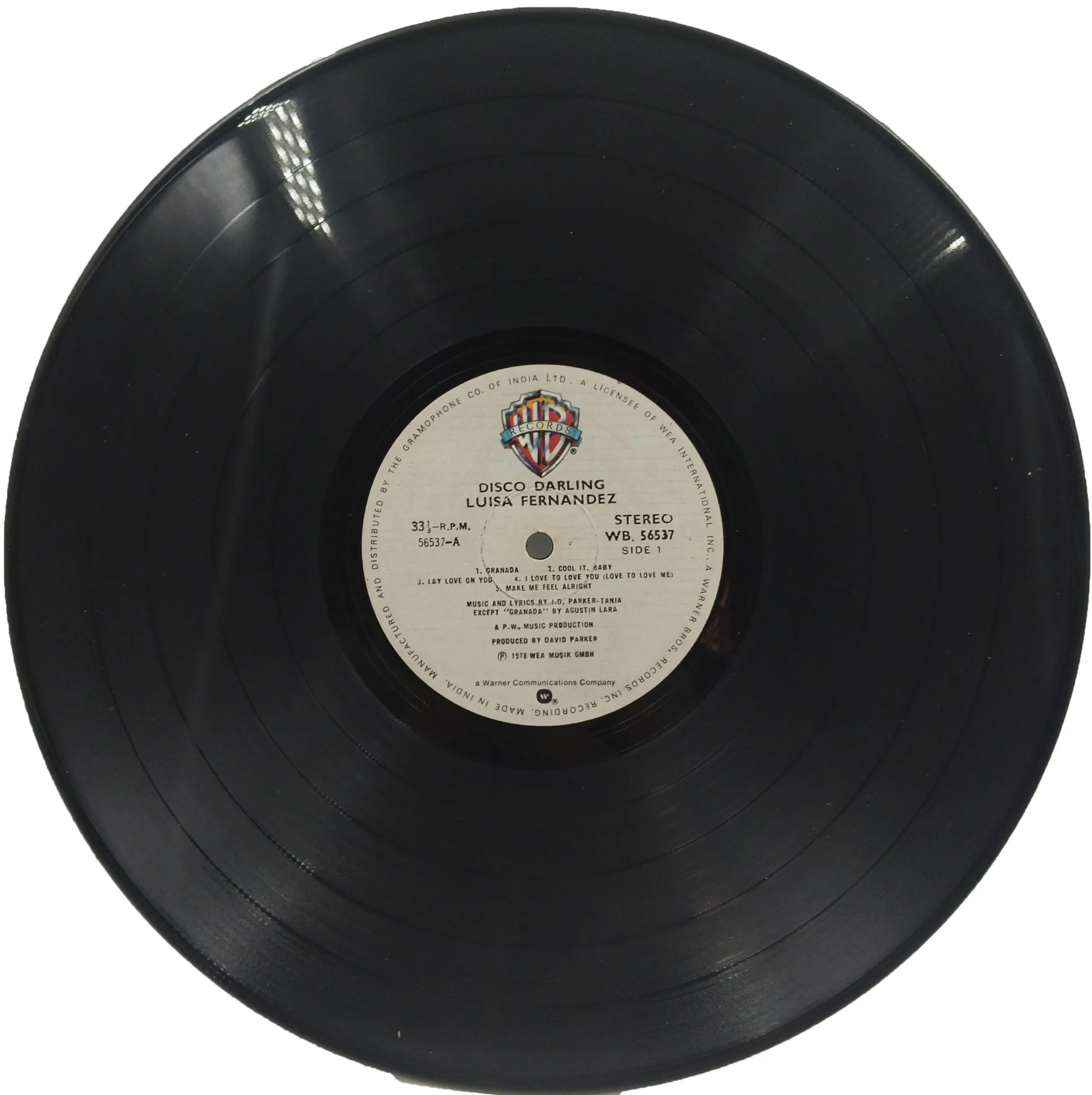 Luisa Fernandez - Disco Darling - WB 56537 - (85-90%) - English LP Vinyl Record Luisa Fernandez - Disco Darling - WB 56537 - (85-90%) - English LP Vinyl Record