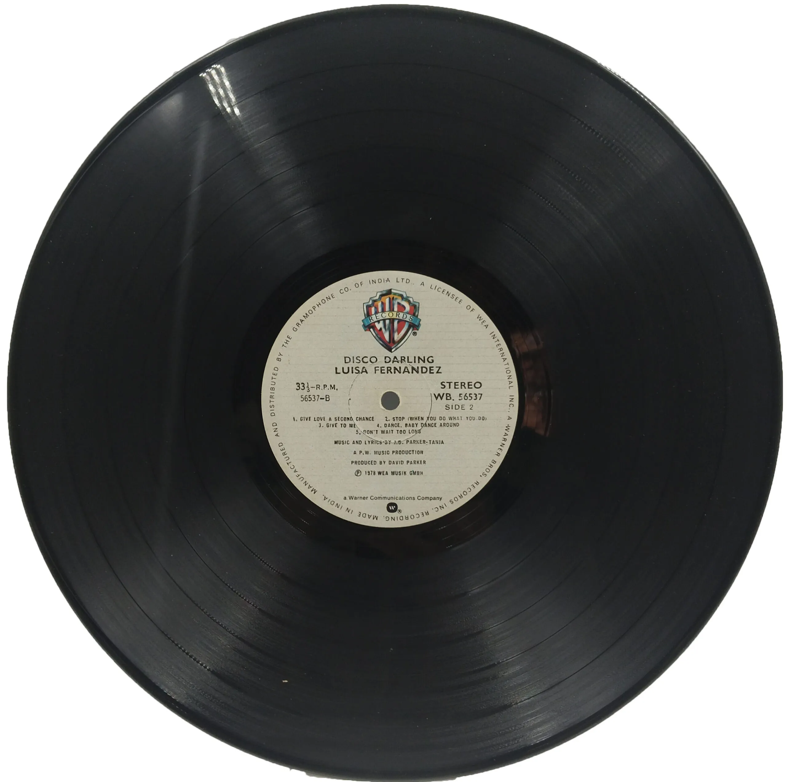 Luisa Fernandez - Disco Darling - WB 56537 - (85-90%) - English LP Vinyl Record Luisa Fernandez - Disco Darling - WB 56537 - (85-90%) - English LP Vinyl Record