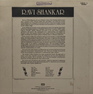 Ravi Shankar - D/ELRZ 2 -Indian Classical Instrumental LP Vinyl Record