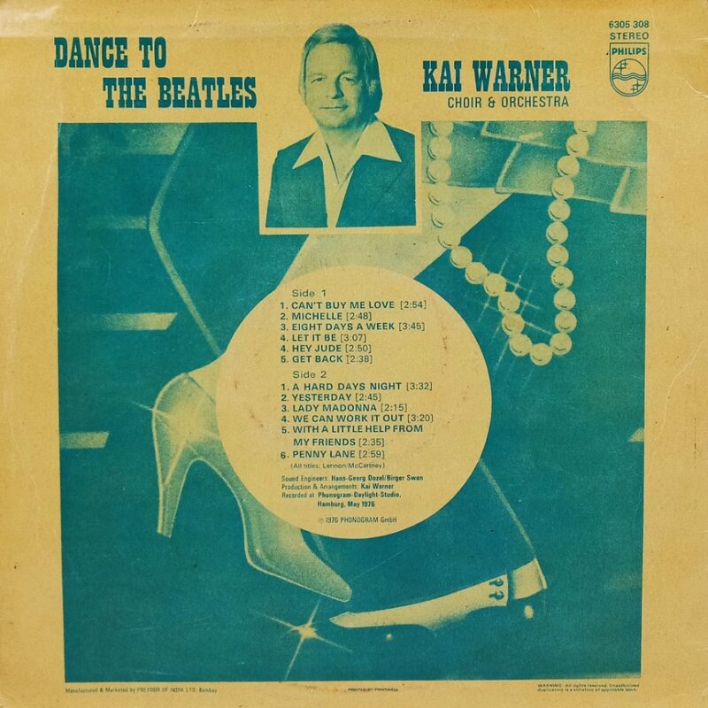 Kai Warner - Dance To The Beatles - 6305 308 - (80-85%) - English Instrumental LP Vinyl