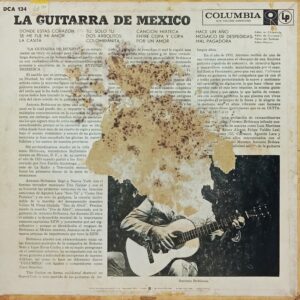La Guitarra De Mexico - DCA 134 - (85-90%) - Cover Good Condition - English Instrumental LP Vinyl
