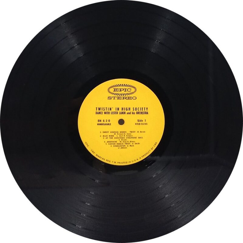 Lester Lanin And His Orchestra - Twistin' In High Society - BN 620 - (75-80%) - English Instrumental LP Vinyl