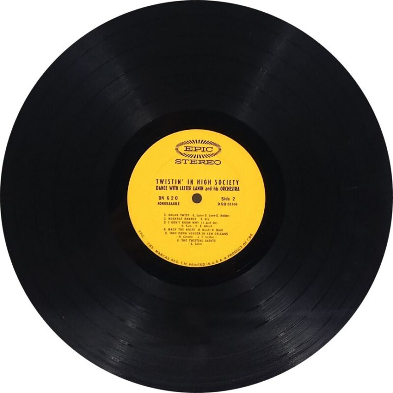 Lester Lanin And His Orchestra - Twistin' In High Society - BN 620 - (75-80%) - English Instrumental LP Vinyl