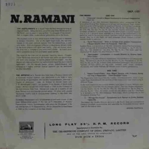 N. Ramani - Flute - EALP 1333 - (Condition - 85-90%) - HMV Red Label - Indian Classical Instrumental LP Vinyl Record
