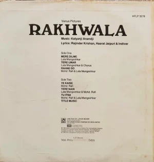 Rakhwala - HFLP 3578 - (80-85%) - Bollywood LP Vinyl