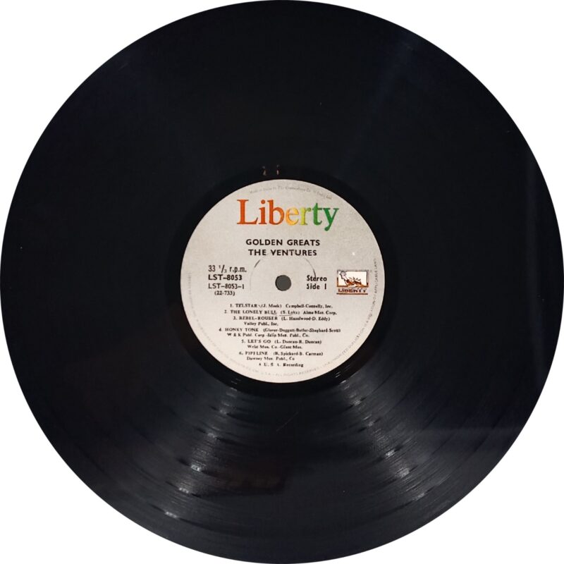 The Ventures (Golden Great) - LST 8053 - (80-85%) - Cover Colour Photostate - English Instrumental LP Vinyl