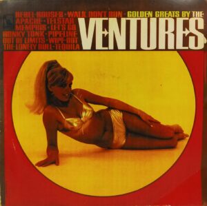 The Ventures (Golden Great) - LST 8053 - (80-85%) - Cover Colour Photostate - English Instrumental LP Vinyl
