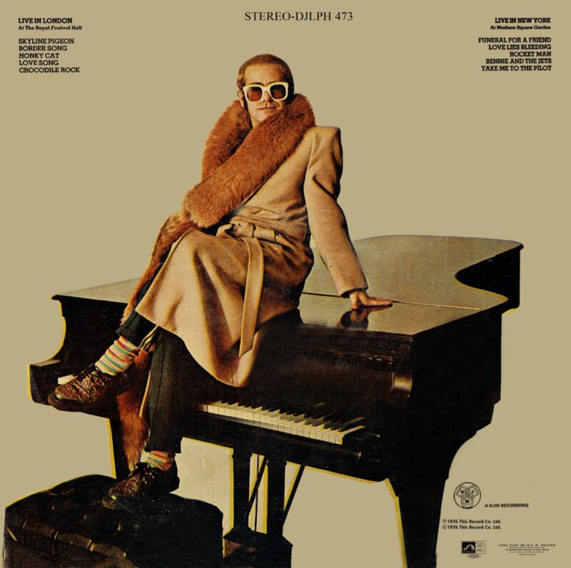 Elton John - Here And There - DJLPH 473 - (90-95%) - CR - English LP Vinyl