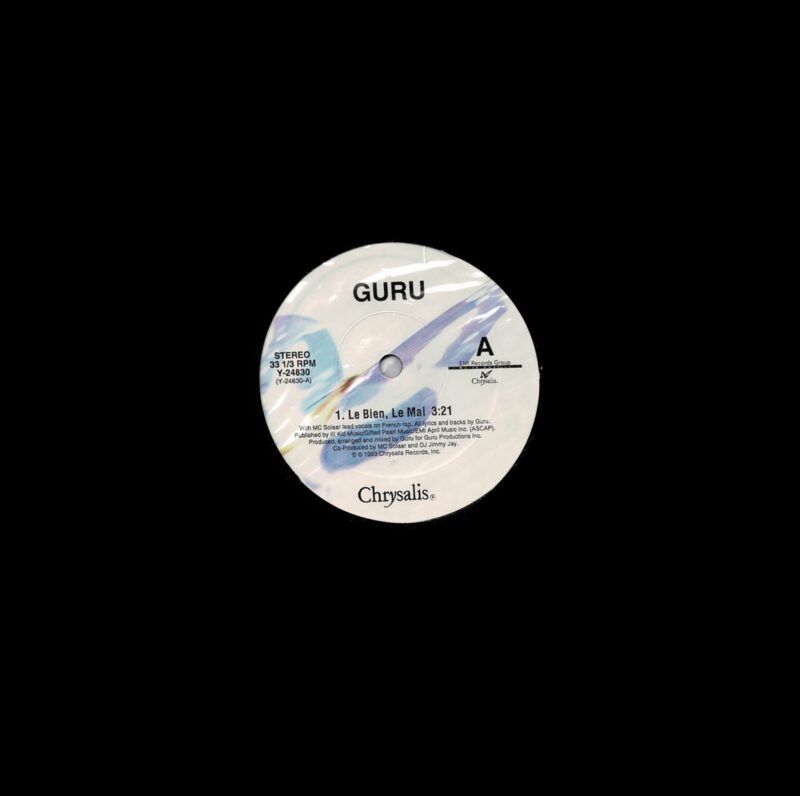 Guru Featuring MC Solaar - Le Bien Le Mal - Y 24830 - (75-80%) - CR - English Song LP Vinyl Record