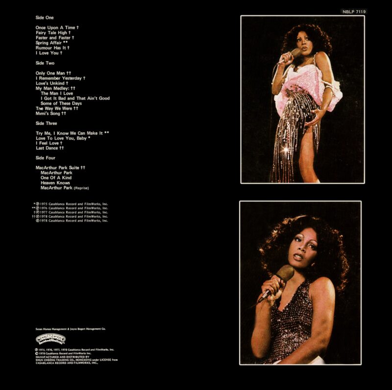 Donna Summer - Live And More - NBLP 7119 - (75-80%) - CR - English LP Vinyl - 2LP Set