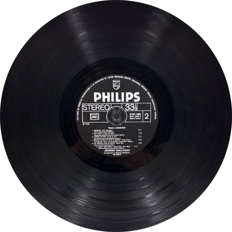 Johnny Hallyday - Rock A Memphis - 9101 009 - (85-90%) - English Song Vinyl LP Record