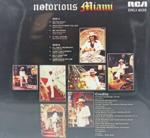 Notorious Miami - DXLI 4020 - (85-90%) - CCPS - English Songs LP Vinyl Record 