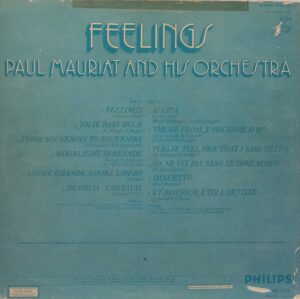 Paul Mauriat And His Orchestra - Feelings - 9120 102 - (85-90%) - English LP Vinyl