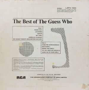 The Best Of The Guess Who - LSPX 1004 - (85-90%) - English LP Vinyl
