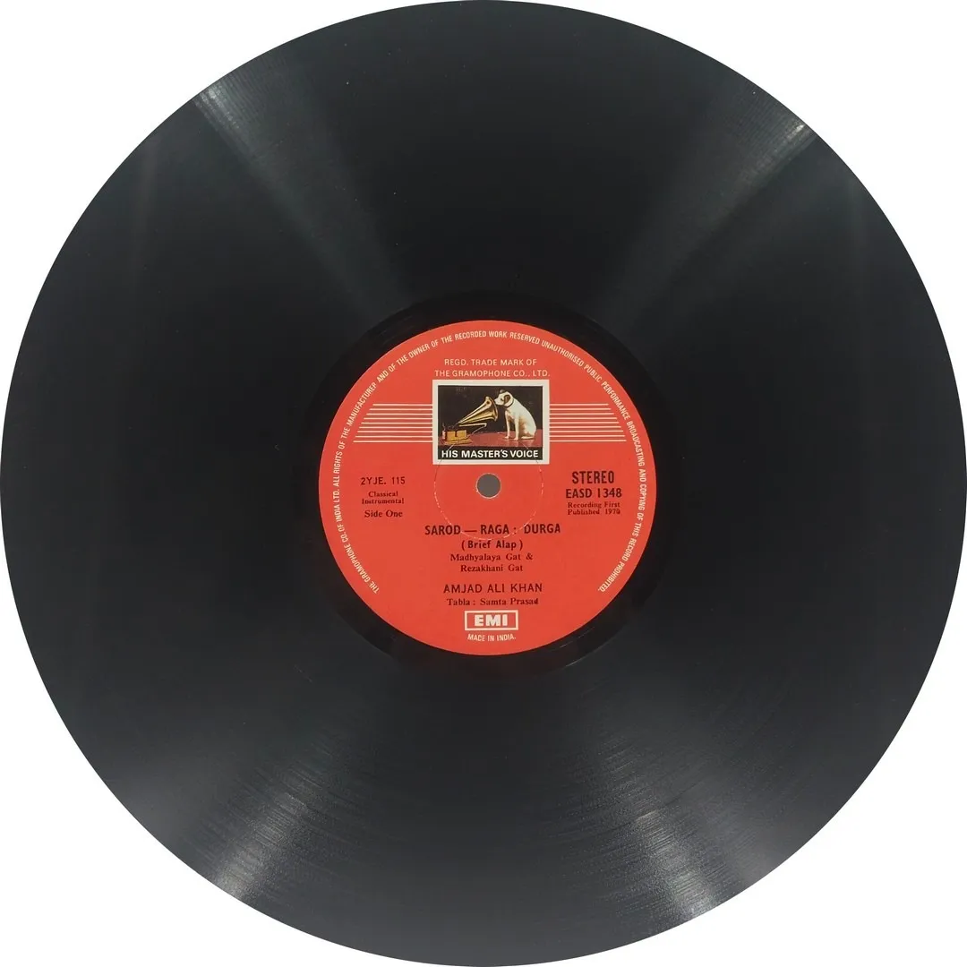Amjad Ali Khan - EASD 1348 - HCL - Indian Classical Instrumental LP Vinyl Record Amjad Ali Khan - EASD 1348 - HCL - Indian Classical Instrumental LP Vinyl Record