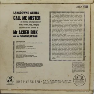 Acker Bilk - Call Me Mister - 33SX 1525 - (90-95%) - English LP Vinyl