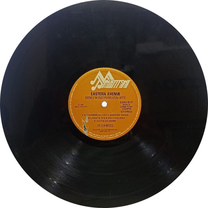 Boney M Instrumental Hits - Eastern Avenue - 2393 817 - (Condition 75-80%) - Cover Reprinted - Instrumental LP Vinyl Record