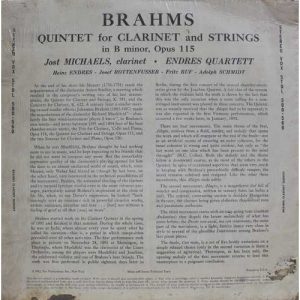 Brahms Clarinet Quintet-STDL 500 560-Western Classical LP Vinyl Record-1