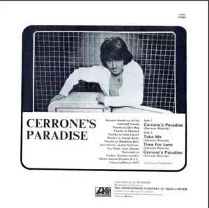 Cerrone Paradise - 773802 - (90-95%) - CR - English Songs LP Vinyl Record