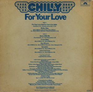 Chilly - For Your Love - 2371 885 - English LP Vinyl Record - 1