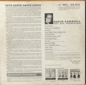 David Carroll & His Orchestra - MCL 125003 - English LP Vinyl Record-1